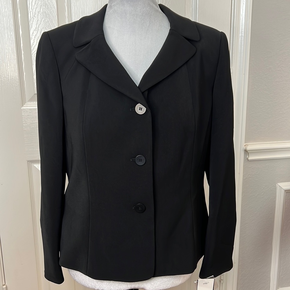 Le Suit Suit Jacket Maxi Skirt Suit Set Size 14P NWT